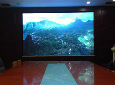 LED display case of a conference room in a unit in Guangzhou, Guangdong